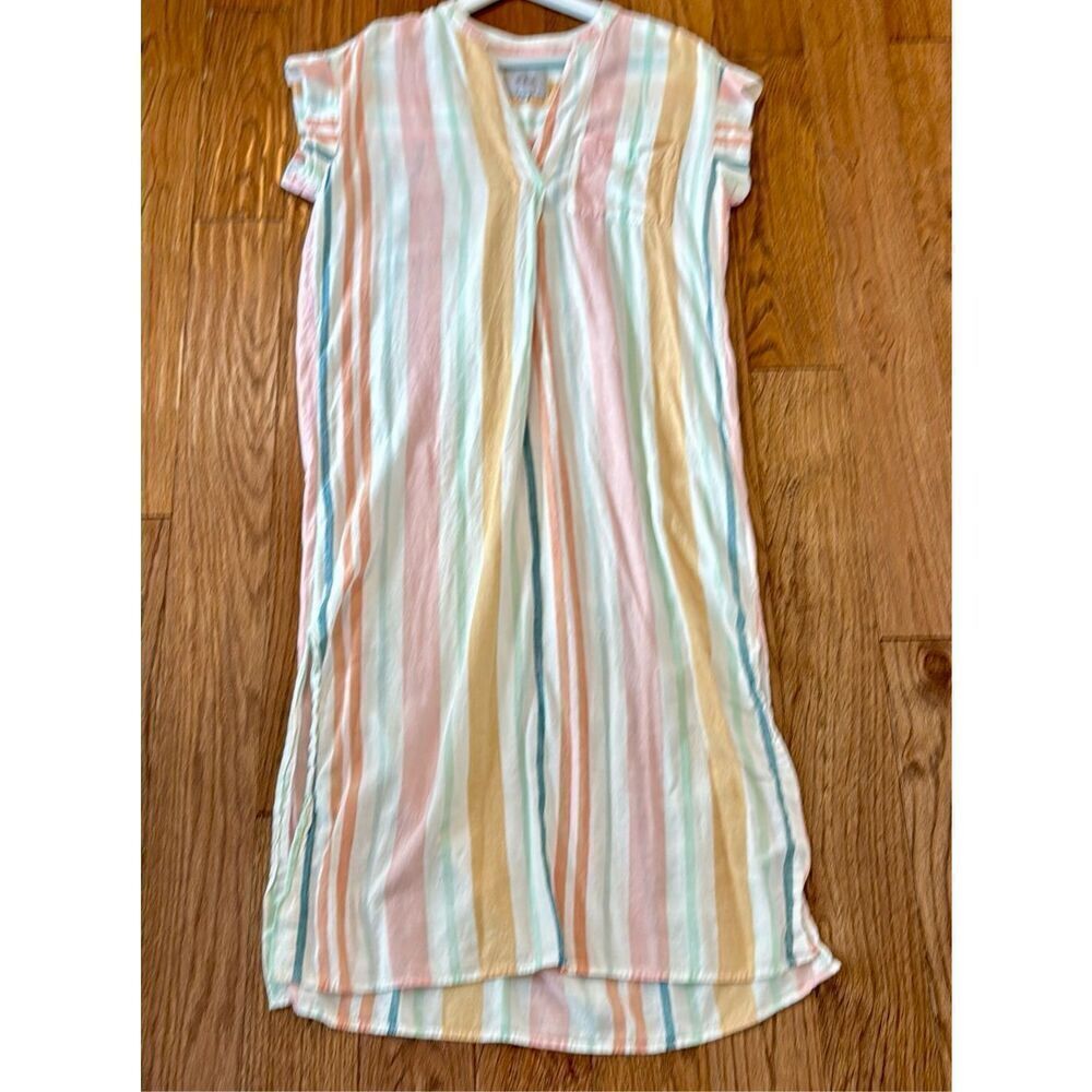 Rails Suri linen blend striped shirt dress size xs - Picture 10 of 12